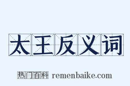 太王反义词是什么意思的图片